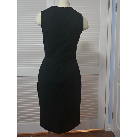 Massimo Dutti Black Sleeveless Sheath Dress Women’s Small Knee Length - Picture 6 of 12